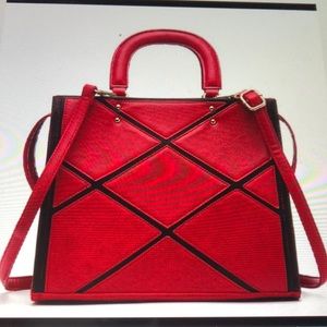 ‼️‼️SALE ‼️‼️Pink Haley Trendy Patchwork Satchel